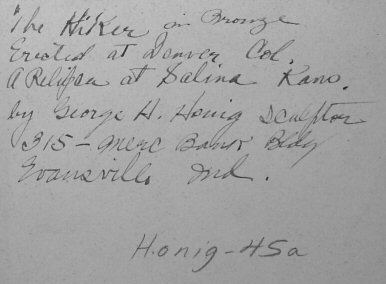 The Hiker and George Honig